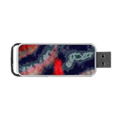 Dégradé Bleu Foncé/rouge Portable Usb Flash (one Side) by kcreatif