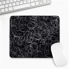 Pattern Effet Lignes Blanc Large Mousepads by kcreatif