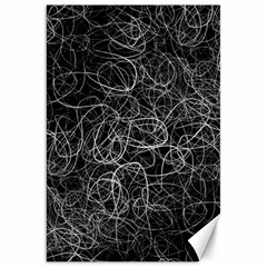 Pattern Effet Lignes Blanc Canvas 20  X 30  by kcreatif