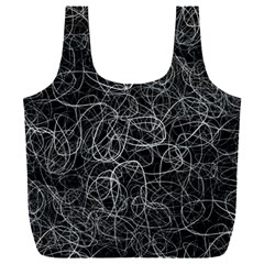 Pattern Effet Lignes Blanc Full Print Recycle Bag (xxl)