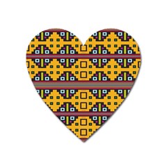 Squares                                                Magnet (heart) by LalyLauraFLM