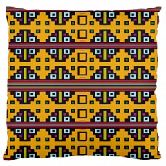 Squares                                               Large Flano Cushion Case (two Sides) by LalyLauraFLM