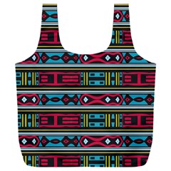 Shapes Rows                                            Full Print Recycle Bag (xxl)