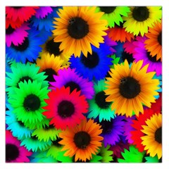 Colorful sunflowers                                                   Satin Scarf