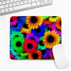 Colorful sunflowers                                                   Large Mousepad