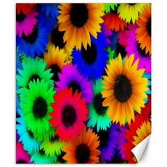 Colorful sunflowers                                                   Canvas 8  x 10 