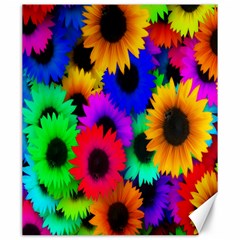 Colorful sunflowers                                                   Canvas 20  x 24 