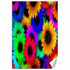 Colorful sunflowers                                                   Canvas 20  x 30 