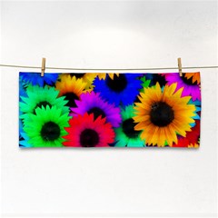 Colorful Sunflowers                                                   Hand Towel by LalyLauraFLM