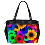 Colorful sunflowers                                                   Oversize Office Handbag (2 Sides) Back