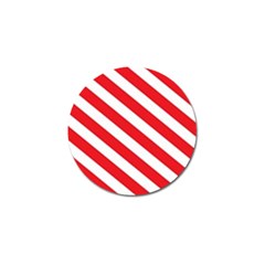 Candy Cane Red White Line Stripes Pattern Peppermint Christmas Delicious Design Golf Ball Marker (4 Pack) by genx