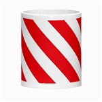 Candy Cane Red White Line stripes pattern peppermint Christmas delicious design Morph Mugs Center