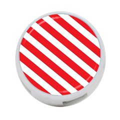 Candy Cane Red White Line Stripes Pattern Peppermint Christmas Delicious Design 4-port Usb Hub (two Sides) by genx