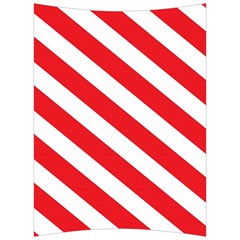 Candy Cane Red White Line Stripes Pattern Peppermint Christmas Delicious Design Back Support Cushion by genx