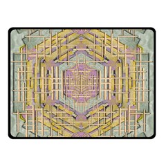 Temple Of Wood With A Touch Of Japan Double Sided Fleece Blanket (small)  by pepitasart