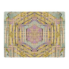 Temple Of Wood With A Touch Of Japan Double Sided Flano Blanket (mini)  by pepitasart