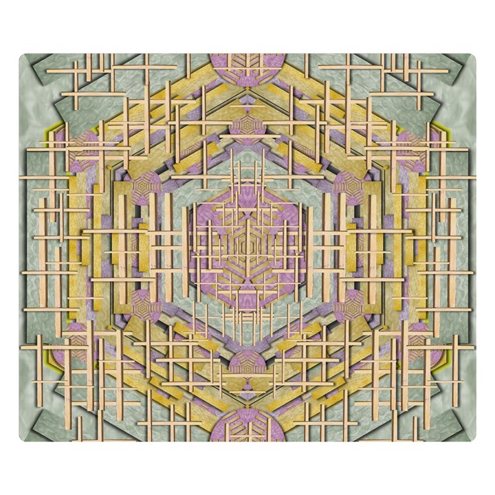 Temple Of Wood With A Touch Of Japan Double Sided Flano Blanket (Small) 