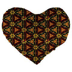 Rby 76 Large 19  Premium Heart Shape Cushions by ArtworkByPatrick