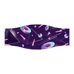 Retrowave Aesthetic Vaporwave Retro Memphis Pattern 80s Design Geometrical Shapes Futurist Pink Blue 3d Stretchable Headband