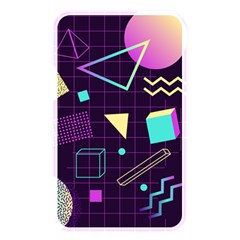 Retrowave Aesthetic Vaporwave Retro Memphis Pattern 80s Design 3d Geometric Shapes Memory Card Reader (rectangular) by genx