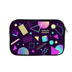 Retrowave Aesthetic Vaporwave Retro Memphis Pattern 80s Design 3d Geometric Shapes Apple Macbook Pro 13  Zipper Case by genx