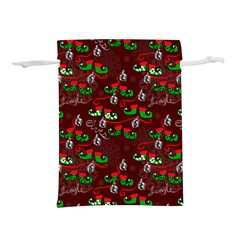 Elves Jingle Lightweight Drawstring Pouch (l)