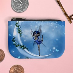 Little Fairy Dancing On The Moon Mini Coin Purse by FantasyWorld7