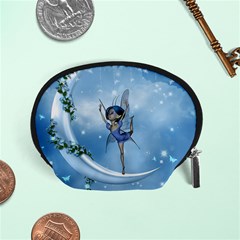 Little Fairy Dancing On The Moon Accessory Pouch (small) by FantasyWorld7