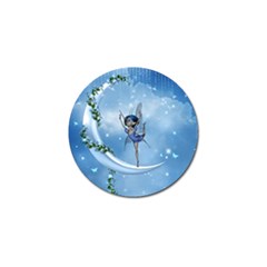 Little Fairy Dancing On The Moon Golf Ball Marker by FantasyWorld7