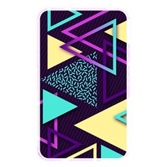 Retrowave Aesthetic Vaporwave Retro Memphis Triangle Pattern 80s Yellow Turquoise Purple Memory Card Reader (rectangular) by genx