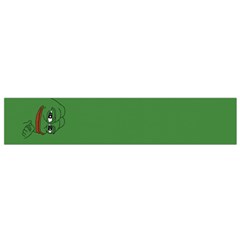 Pepe The Frog Smug Face With Smile And Hand On Chin Meme Kekistan All Over Print Green Small Flano Scarf by snek