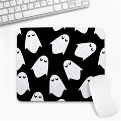 Ghost Halloween Pattern Large Mousepads by Amaryn4rt