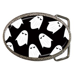 Ghost Halloween Pattern Belt Buckles by Amaryn4rt