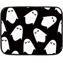 Ghost Halloween Pattern Fleece Blanket (mini) by Amaryn4rt