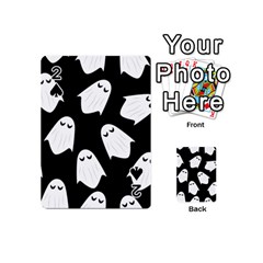 Ghost Halloween Pattern Playing Cards 54 Designs (mini) by Amaryn4rt