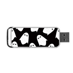 Ghost Halloween Pattern Portable Usb Flash (one Side) by Amaryn4rt