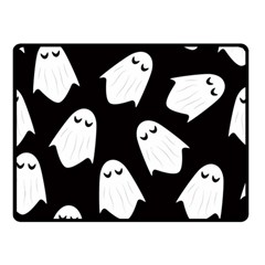 Ghost Halloween Pattern Double Sided Fleece Blanket (small)  by Amaryn4rt