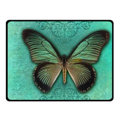 Butterfly Background Vintage Old Grunge Double Sided Fleece Blanket (small)  by Amaryn4rt