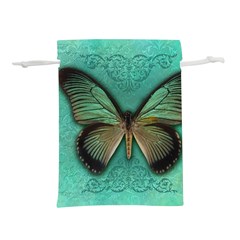 Butterfly Background Vintage Old Grunge Lightweight Drawstring Pouch (l) by Amaryn4rt