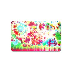 Pattern Decorated Schoolbus Tie Dye Magnet (name Card) by Amaryn4rt