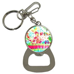 Pattern Decorated Schoolbus Tie Dye Bottle Opener Key Chain by Amaryn4rt