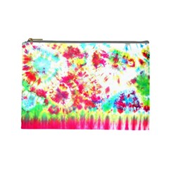 Pattern Decorated Schoolbus Tie Dye Cosmetic Bag (large) by Amaryn4rt