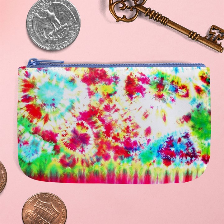 Pattern Decorated Schoolbus Tie Dye Large Coin Purse