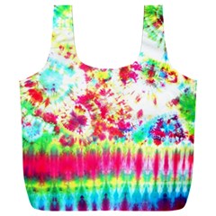 Pattern Decorated Schoolbus Tie Dye Full Print Recycle Bag (xxl) by Amaryn4rt