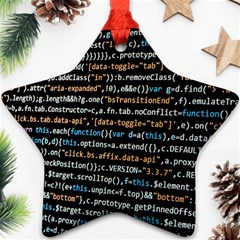 Close Up Code Coding Computer Ornament (star) by Amaryn4rt