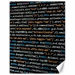 Close Up Code Coding Computer Canvas 18  X 24  by Amaryn4rt