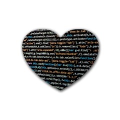 Close Up Code Coding Computer Heart Coaster (4 Pack)  by Amaryn4rt