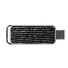 Close Up Code Coding Computer Portable Usb Flash (one Side) by Amaryn4rt