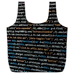 Close Up Code Coding Computer Full Print Recycle Bag (xl) by Amaryn4rt