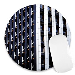 Architecture Building Pattern Round Mousepads by Amaryn4rt